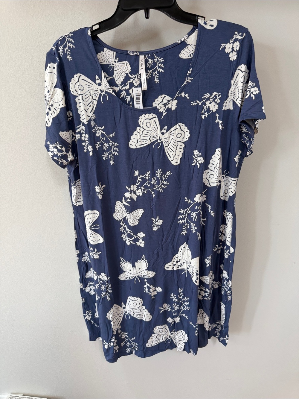 Soma Cool Nights Butterflies Sleepshirt